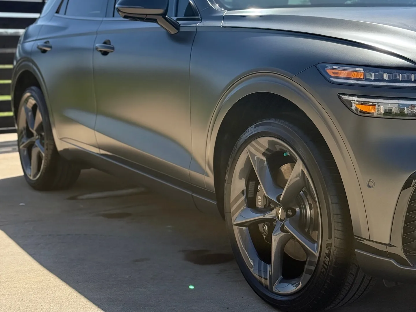 Genesis GV70 after exterior detailing by Shelby's Detailing