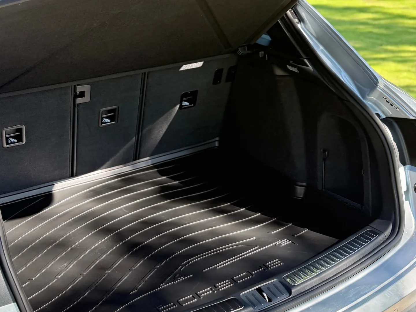 Clean Porsche Macan cargo area after interior detailing